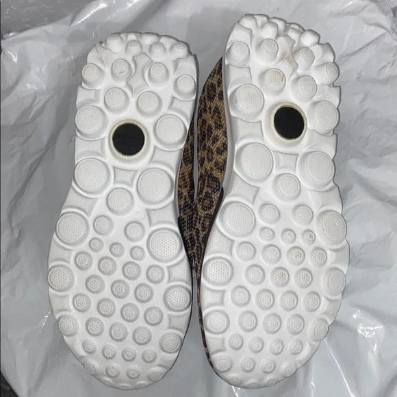 Skechers Go Walk Brown and Black Leopard Print Sneakers Size 7 - Picture 9 of 11